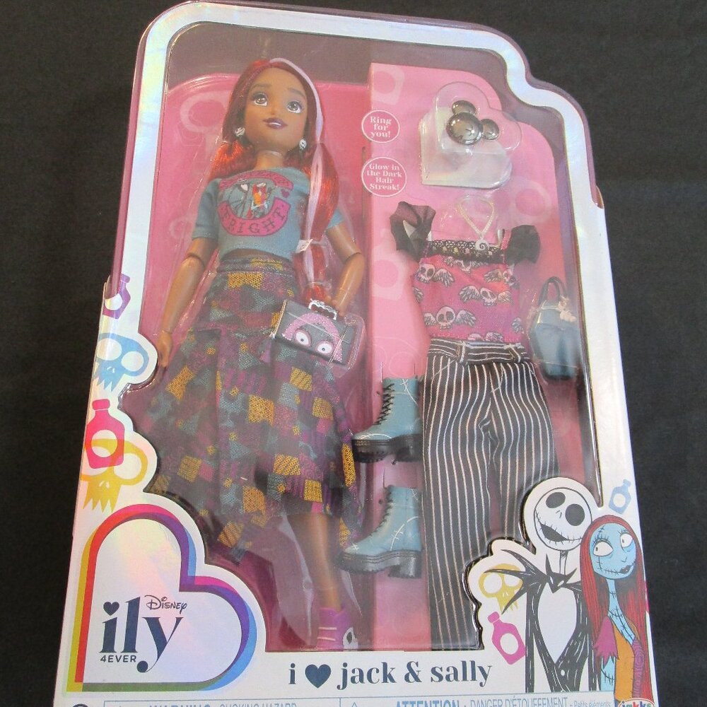 Disney ILY 4 Ever 11" Doll I Love Jack and Sally NWT